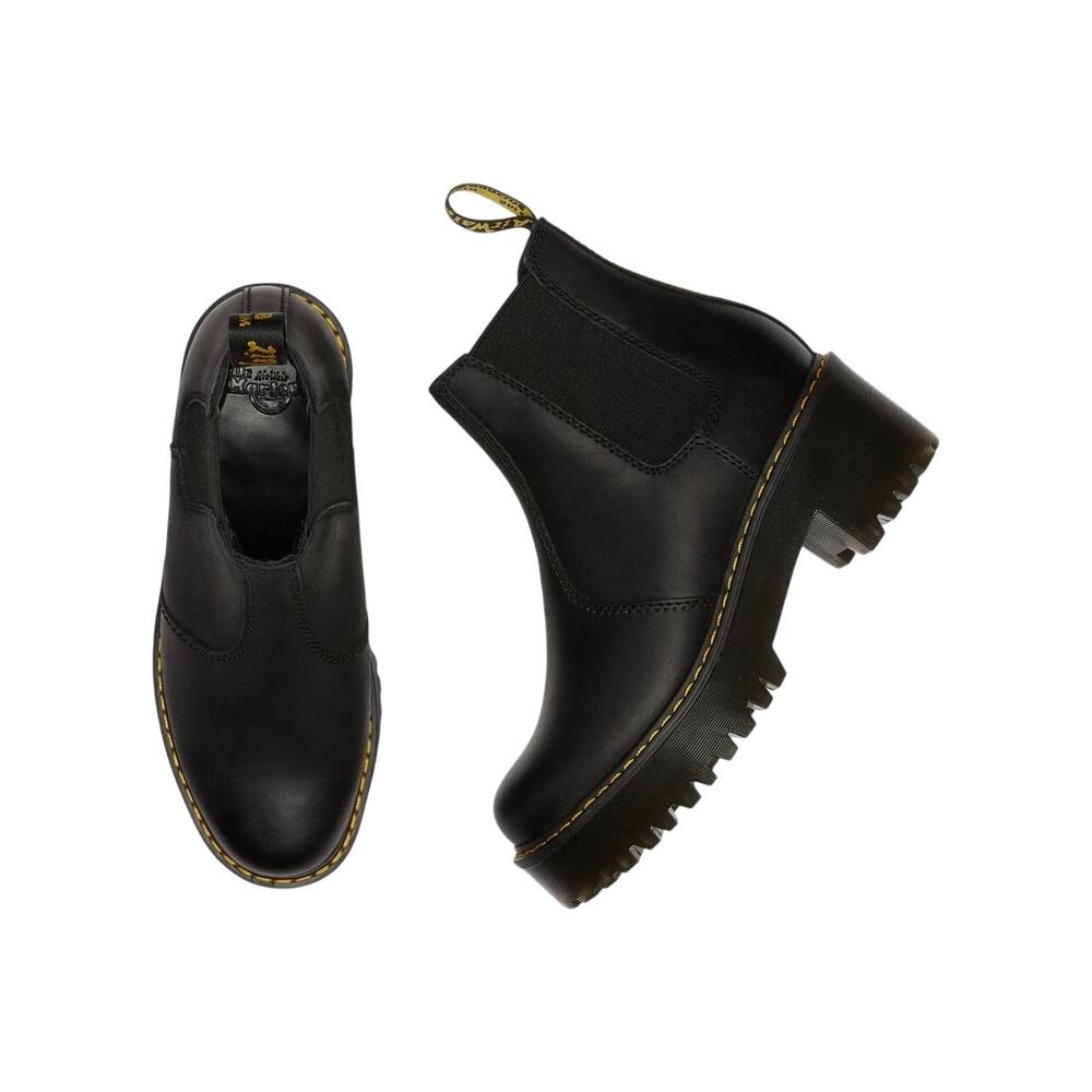 NEW! Dr. Martens Rometty Wyoming Leather Platform Chelsea Boots - Size 9 - Picture 3 of 9